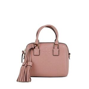 Tory Burch Pink Satchel with Tassel Charm